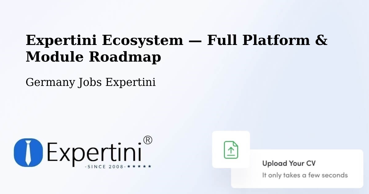 Expertini Ecosystem — Full Platform & Module Roadmap – Waiblingen