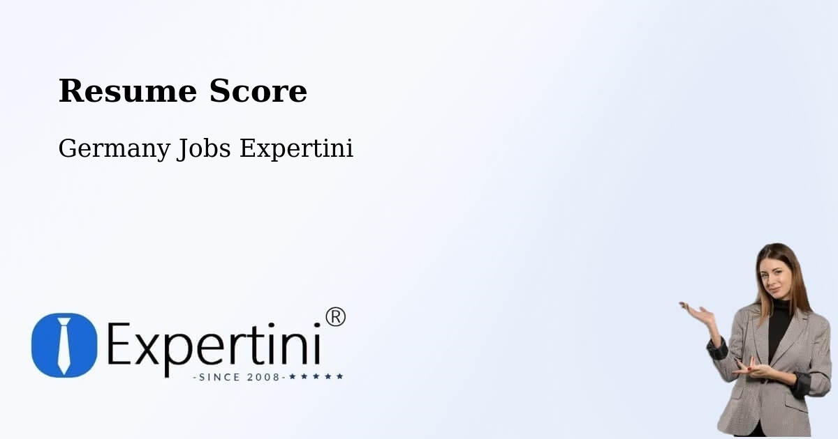 Resume Score & Job Description Match Tool – Waiblingen - Germany Jobs Expertini